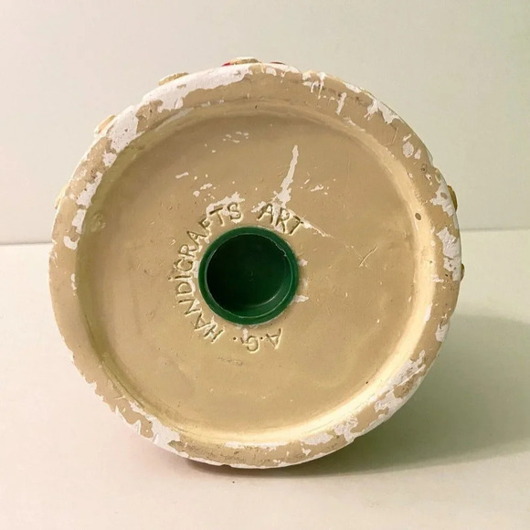 Vtg Hamburger Coin  Bank A G Handicrafts Art Ceramic Burger Piggy Bank Chipped - Picture 7 of 16